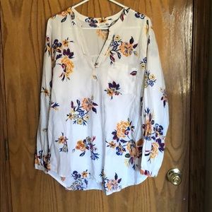 Old Navy floral tunic blouse